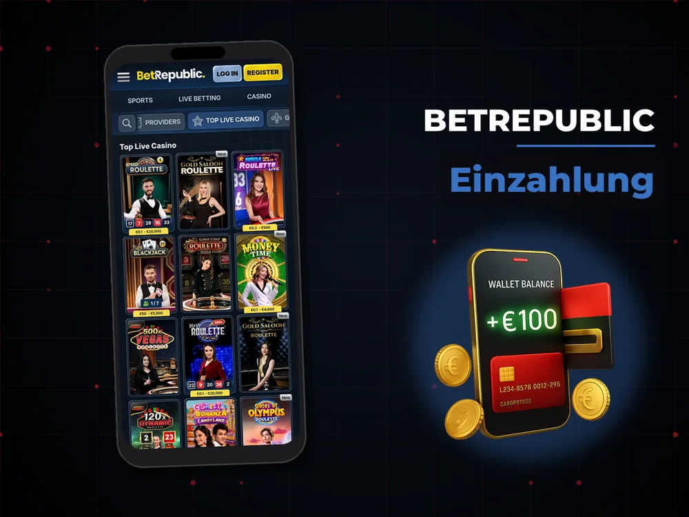 Betrepublic - Einzahlung